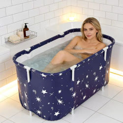 Bañera Portátil Doble de Lujo, Plegable, Gruesa, para Adultos, Piscina para Bebés, SPA Acuático