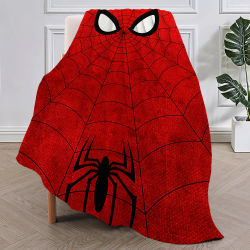 Manta fresca de dibujos animados de S-Spider-Man, alfombra de felpa para sofá y siesta para sala de estar, cálida, para oficina, dormitorio, cumpleaños, viaje en casa, regalos para niños