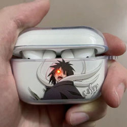 Funda de teléfono para auriculares Naruto Madara Glow Eyes para Apple AirPods 1 2 Pro 3 4 Pro2 2nd Obito auriculares Bluetooth funda suave
