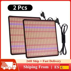 Lámpara LED de Cultivo de 1200W de Espectro Completo para Plantas de Interior, Invernadero, Cultivo Hidropónico, Vegetales, Flores, Panel de Crecimiento Colgante