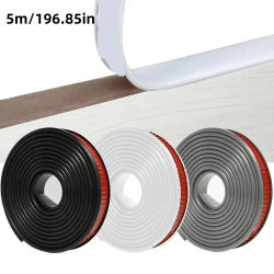 1 unidad de cinta de sellado de bandas de borde de PVC autoadhesivas de 5m/196,85 pulgadas, tira en forma de U para muebles, gabinete, escritorio, Protector de borde