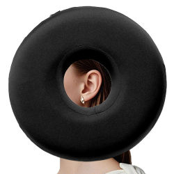 Almohada para piercing en la oreja para personas mayores, CNH y inflamación del dolor en la oreja, con un orificio para la oreja, almohada para dormir, almohada protectora para los oídos