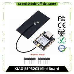 Placa de Desarrollo ESP32 C3 para Arduino Seeed Studio XIAO ESP32C3 con Antena, WiFi, Bluetooth 5.0, Módulo BLE, RISC-V
