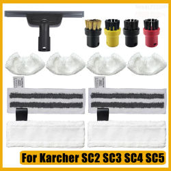 Piezas de aspiradora de mano Karcher EasyFix SC2 SC3 SC4 SC5, trapos de mopa a vapor de microfibra, almohadillas de fregona, cabezal de cepillo raspador de vidrio