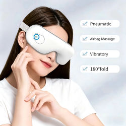 Masajeador de Ojos Plegable con Música Bluetooth, Compresión de Aire, Dispositivo para el Cuidado de los Ojos, Regalo para la Fatiga Ocular, Ojos Secos, Mejora del Sueño