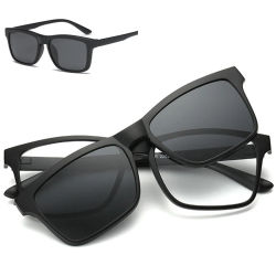 Gafas de sol magnéticas para hombres y mujeres, gafas con Clip, gafas graduadas ópticas cuadradas, monturas de gafas para miopía, gafas para pescar al aire libre UV400