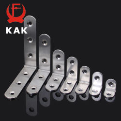 KAK 10 Uds. Soportes de esquina angulares de acero inoxidable Protector de sujetadores soporte de esquina de siete tamaños herrajes para muebles