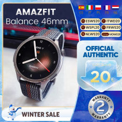 Amazfit Balance 46mm Smartwatch 1,5 ''Pantalla AMOLED 14 días de duración de la batería más de 150 modos deportivos para teléfono Android iOS Zepp OS 3,0