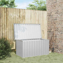 Caja de Almacenamiento Exterior Grande para Muebles de Patio, Caja de Jardín con Tapa, 129x67x65 cm, Resistente a la Intemperie para Cojines, Herramientas y Accesorios de Piscina