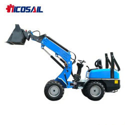 Mini cargadora frontal eléctrica personalizada con brazo telescópicoNuevo diseñoCargadora de ruedas fabricada en China para una manejo eficiente de materiales