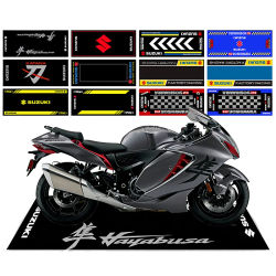 Alfombra de exhibición para motocicleta Suzuki, tapete antideslizante para garaje, alfombra para motos deportivas, de carreras, eléctricas, entrada, decoración del hogar