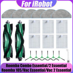 Compatible con iRobot Roomba Combo Essential, (Roomba Vac Essential), Roomba 105 Combo, Roomba 104 Combo Y0140 Y0110 Y0112