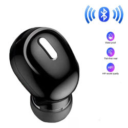 Mini auriculares inalámbricos Bluetooth con micrófono, intrauditivos deportivos, resistentes al agua, manos libres, auriculares individuales para iPhone Xiaomi