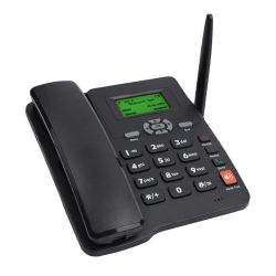 Teléfono inalámbrico Teléfono de escritorio Tarjeta SIM Teléfono inalámbrico fijo 2G con antena Radio Función de despertador para llamadas en casa