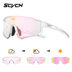 SCVCN nuevas gafas de sol fotocromáticas para ciclismo, gafas para hombres y mujeres, gafas para deportes de bicicleta, gafas para correr MTB UV400, gafas para correr en carretera y senderismo