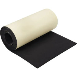 Rollo de espuma EVA autoadhesivo negro de 70x11,8 pulgadas, hoja de goma de espuma impermeable de 6mm de espesor para protección de muebles y relleno de huecos