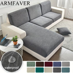 ARMFAVER-funda de cojín de sofá Jacquard impermeable, funda protectora para muebles, funda para asiento de sofá, decoración del hogar y dormitorio de poliéster