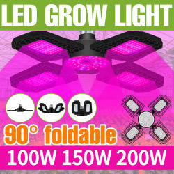 Luz LED E27/E26 para cultivo de plantas, espectro completo, plántulas de flores para interiores, tienda de invernadero hidropónico, lámpara de cultivo de vegetales