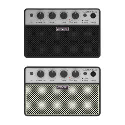EROK-Mini amplificador portátil para guitarra eléctrica, Bluetooth, bajo, con efectos limpios/drive, altavoz pequeño, accesorio de práctica
