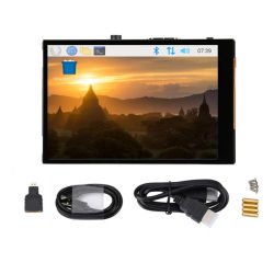 Nueva pantalla táctil capacitiva LCD de 3,5 pulgadas HDMI para Raspberry Pi 4B 3B + AIDA64 Monitor de PC impresora 3D