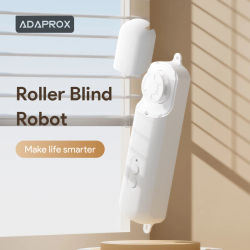 Cortina Enrollable Inteligente Bluetooth, Tipo Robot, Puerto Tipo C, Compatible con Tuya Smart Life, Control Remoto, Control por Voz con Google Alexa y Siri
