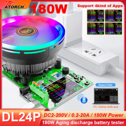DL24/P Color 2.4' Probador USB DC, Carga Electrónica, Monitor de Capacidad de Batería de Litio, Medidor de Descarga y Carga, Verificador de Fuente de Alimentación con APP