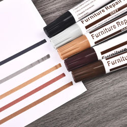 Bolígrafo de reparación de pintura para muebles de madera, herramienta de reparación de marcas de pintura permanente para el cuidado de los arañazos, bolígrafo de grafiti aceitoso DIY