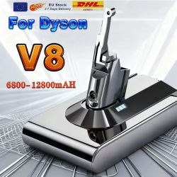 Batería de Repuesto de 21.6V 9800/12800mAh para Aspiradora Dyson V8, Batería Recargable de Iones de Litio, Nueva 2026