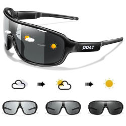 Marca POAT, gafas fotocromáticas polarizadas para ciclismo de carretera al aire libre para hombres y mujeres, gafas de sol deportivas para ciclismo y pesca, gafas para bicicleta masculinas