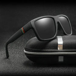 2025 gafas de sol polarizadas de marca de lujo para hombre, gafas de sol de alta gama para exteriores, gafas cuadradas de moda para conducir, gafas de sol de viaje UV400