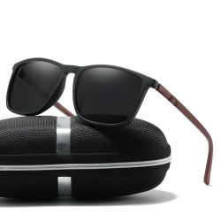 Gafas de sol deportivas para hombre, lentes de sol cuadradas polarizadas, cómodas, ligeras, accesorio con Origina UV400