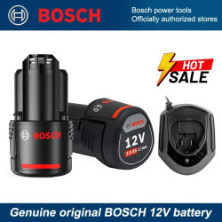 Batería 100% Original Bosch de 12V, batería recargable de iones de litio BAT411 de 3000mAh BAT411A BAT412 BAT412A BAT413 cargador de batería