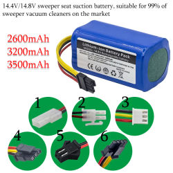 Batería para aspiradora 14,8 V/14,4 V 4S1P 3500Ah por Panasonic/XIAOMI/Liectroux/Proscenic/Eufy RoboVac/Bagotte/Coredy/ILIFE