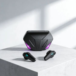 Nuevos auriculares TWS inalámbricos Bluetooth para juegos con micrófono manos libres, compatibles con teléfonos inteligentes.