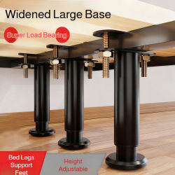 1 Uds. Soporte de viga de cama fijador de pie telescópico ajustable muebles de plástico pierna sofá cama soporte de carga inferior herramientas