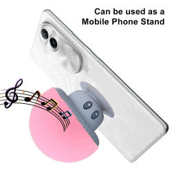 Mini Altavoz Bluetooth con Forma de Hongo - Altavoz Inteligente Portátil Creativo con Ventosa para Teléfonos - Regalo de Dibujos Animados Transfronterizo