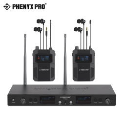 PTM-22-2B | Sistema de monitor de oído inalámbrico mono UHF con 2 salidas de bucle