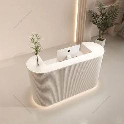 Mostrador de recepción de empresa moderna, muebles personalizados que incluyen para cajas, salón de belleza, tienda de ropa, mostrador de barra de pintura y mostrador pequeño