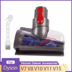 Mini cabezal motorizado para aspiradora Dyson V8 V10 V11 V15 V7, herramienta de Limpieza del cabello de mascotas para cojines de sofá y escaleras alfombradas