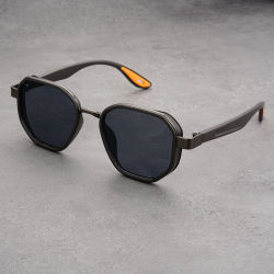 Gafas de Sol Vintage de Diseño para Hombre, Redondas, de Plástico y Titanio, de Alta Calidad, con Protección UV para Hombre y Mujer