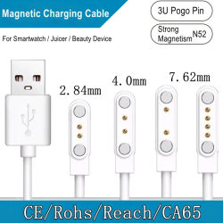 Cable de carga magnético universal USB Dock Charger Line Power Adapter Long Cable Wire para Smart Watch Juicer Beauty Instruments