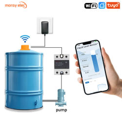ME201WC Tuya App Smartlife medidor de uso ultrasónico de agua WiFi Monitor remoto Monitor Digital de nivel de tanque
