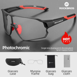 ROCKBROS gafas fotocromáticas para bicicleta UV400 gafas de protección solar gafas de sol para bicicleta deportes hombres mujeres gafas al aire libre