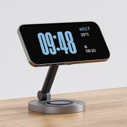 Soporte de cargador inalámbrico magnético 3 en 1 para Magsafe iPhone 16 15 14 13 12 Pro Max Apple Watch Airpods estación de carga rápida