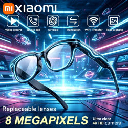 Gafas Inteligentes Xiaomi con IA, Cámara 8K HD, Luz LED, Traducción, Diálogo, Grabación de Video, Gafas de Sol Deportivas para Exteriores, Novedad 2026