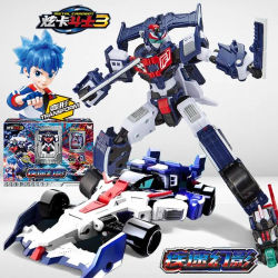 Metal Cardbot S FLASHVECTOR Robot Transformable Flash Vector Coche Juguete Figura de Acción Modelo de Transformación Regalo para Niño y Niña 2025