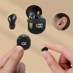 Auriculares invisibles TWS Mini auriculares inalámbricos Bluetooth 5,3 auriculares con micrófono reducción de ruido auriculares internos para teléfono