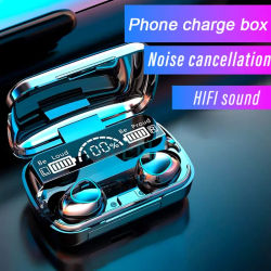 Auriculares inalámbricos Bluetooth TWS M10 pantalla LED con caja de carga auriculares deportivos intrauditivos estéreo 9D auriculares Bluetooth para teléfono
