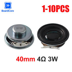 1-10 Uds 40mm altavoz 4R 3W Mini amplificador/altavoz Bluetooth-Watt 4 Ohm 40mm altavoces pequeños para electrónica DIY