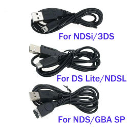 Cargador de datos USB Cable de alimentación de carga para DS Lite DSL NDSL para NDSi 3DS nuevo 3DS XL LL NDS GBA SP